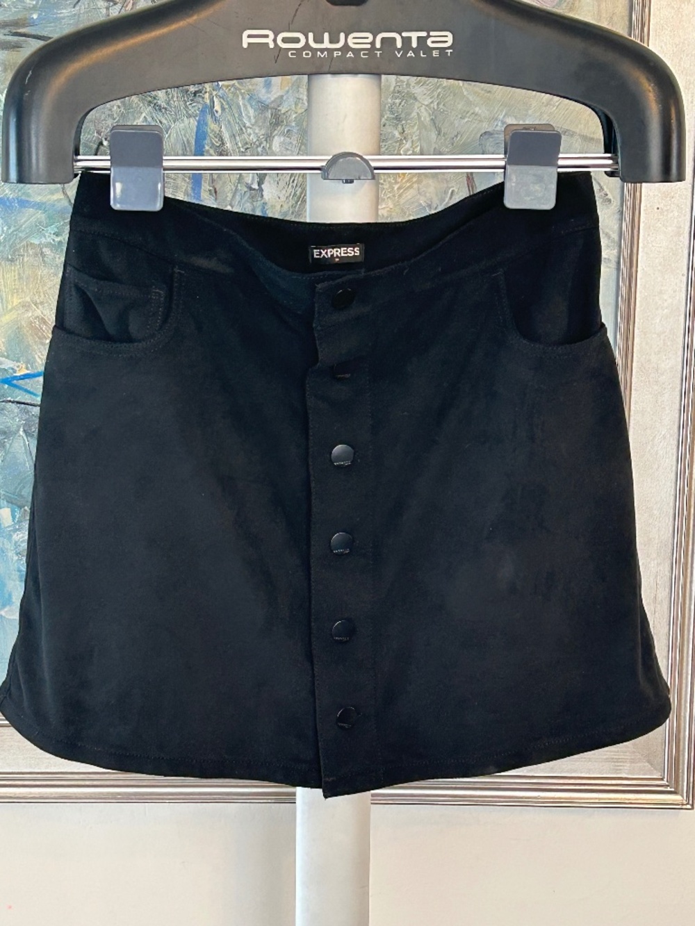 Express suede skirt